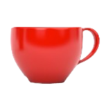 single red teacup
