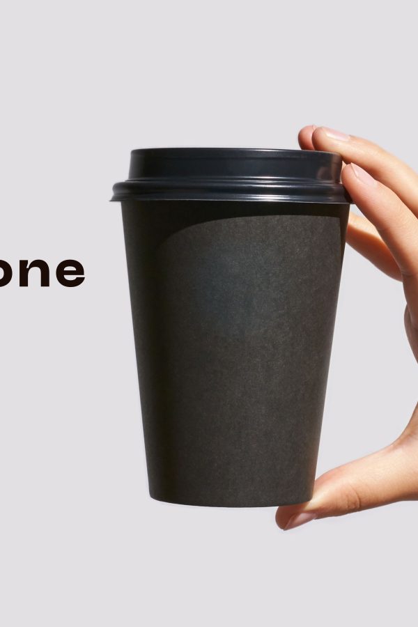 to-go coffee cup, hand