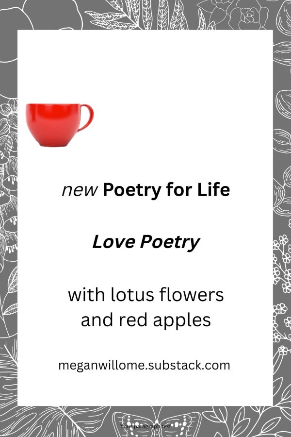 Substack love poetry lotus flowers red apples